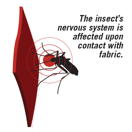 The Insect's Nervous System is Affected Upon Contact